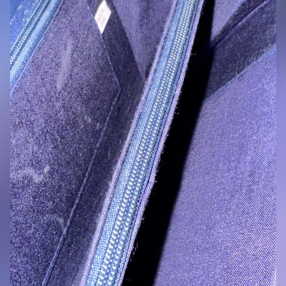 No name brand Navy blue sequin style envelope clutch - Picture 8 of 14